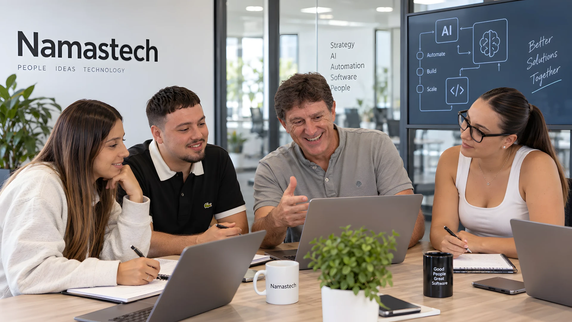 Equipo Namastech explorando nuevas ideas